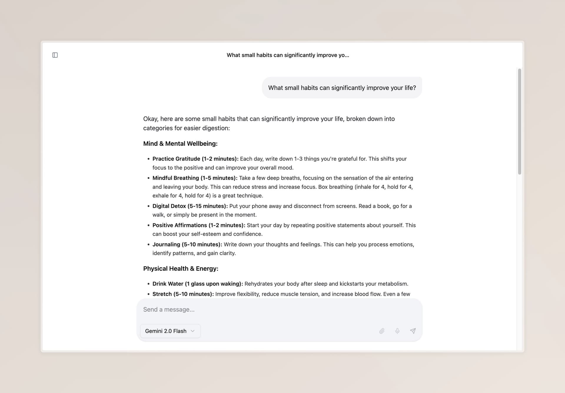 AI Interface Preview
